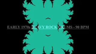 Early 1970s Hard Rock Drums (90 BPM Drum Backing Track) ***Flashing Video***