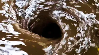 Draining A Flooding Major Road With Whirlpools