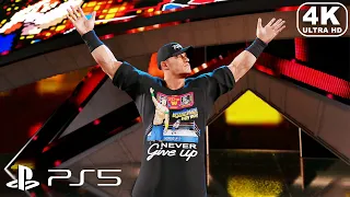 WWE 2K23 PS5 - Hulk Hogan vs John Cena (4K ULTRA HD) WWE 2K Tournament