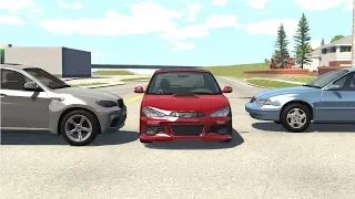 Instant Karma & Car Near Miss - BeamNG Drive