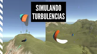 Las TURBULENCIAS en el SIMULADOR de PARAPENTE