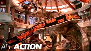 Escaping The Park | Jurassic Park | All Action