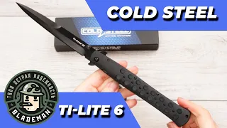 Нож Cold Steel Ti-Lite 6, 26SXP-BKBK, AUS 8A Black, Zy-Ex Black