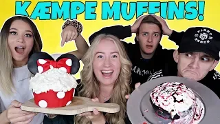 KÆMPE MUFFIN CHALLENGE ft. Elias Hole, Sophia Brown og Eiqu Miller!