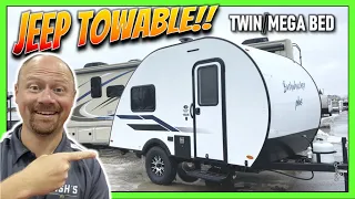 JEEP & SUV Towable Twin Bed Teardrop Mini Camper! 2023 Bushwhacker 15DS Travel Trailer