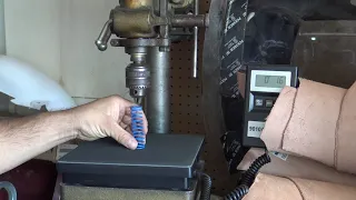 1/4 scale shock spring rate  testing