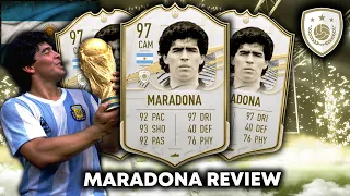 97 PRIME MARADONA PLAYER REVIEW! A MAGICIAN IN A VIDEO GAME. FIFA 21 ULTIMATE TEAM