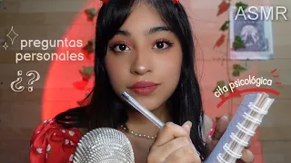 ASMR | haciendote preguntas personales ♡  entrevista psicológica 🧠