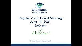 2021 06 14 Board Meeting