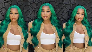 Emerald Green Hair Color 🍀 | Easy Layers | Reshine Hair