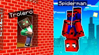 NOS ESCONDEMOS de SPIDERMAN en MINECRAFT! 😱🕷 MINECRAFT ALEATORIO