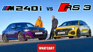 BMW M240i vs Audi RS3 review | FULL in-depth comparison plus 0-60 times | What Car?