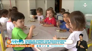 Crescem as denúncias de racionamento de comida em merenda nas escolas públicas de todo o país