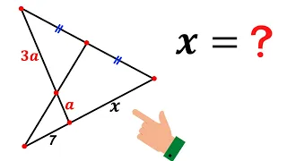 Can you find the length X? | Important Geometry skills explained | Menelaus' Theorem | #math #maths