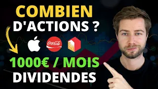 Combien d'actions faut-il pour toucher 1000 euros nets par mois de dividendes ?