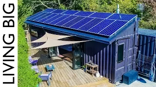 40ft Shipping Containers Transformed Into Amazing Off-Grid Family Home