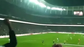 Quaresma nın fenere attığı Trivela gol tribün çekim. Beşiktaş:3 fener:1