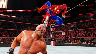 Full Match - Brock Lesnar vs Spiderman - Iron Man Match 2024