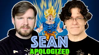 Sean Schemmel (Voice of Goku) apologized to me over the phone