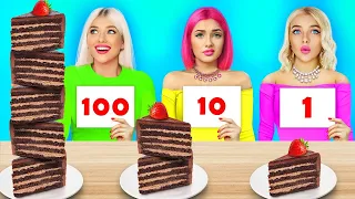Tantangan 100 Lapis Makanan Coklat! Pertarungan Epic Dengan Permen Selama 24 JAM by RATATA CHALLENGE