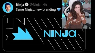Pokimane reacts to New Ninja Logo