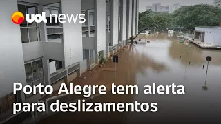 Porto Alegre tem alerta para deslizamentos; interior do Rio Grande do Sul é evacuado