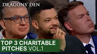 Top 3 Charitable Pitches In The Den | COMPILATION | Dragons' Den