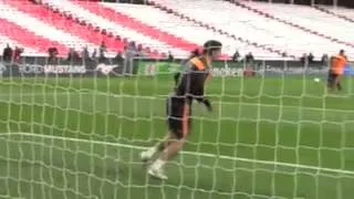 Alvaro Morata awesome save in today training