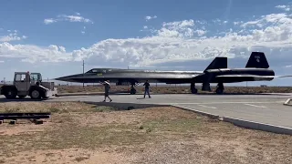SR-71 Blackbird moved to Aerospace Valley Open House & STEM Expo - Air Force Flight Test Museum