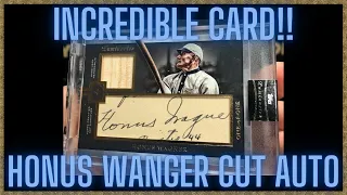 INSANE HONUS WAGNER CUT AUTO 1/1! WOW! 2021 Topps Luminaries Baseball Hobby 12 Box Case Break #6