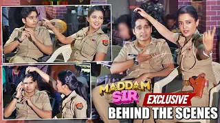 Maddam Sir: Gulki Joshi Turns HAIR STYLIST For Priyanshu Singh; Styles His Hair |  BTS Masti