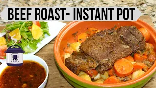 INSTANT POT POT ROAST RECIPE- Fork Tender & Juicy- Complete Meal