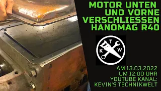 Motor unten und vorne verschließen (Hanomag R40 D52) #Traktor #Motor #Ölwanne