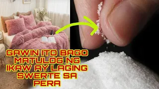 GAWIN ITO BAGO KA MATULOG AT IKAW AY LAGING SWERTE SA PERA-APPLE PAGUIO1