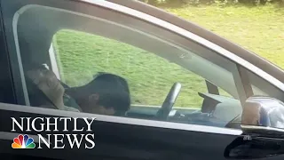 Tesla Driver Caught On Camera Apparently Asleep At The Wheel | NBC Nightly News