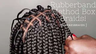 Rubberband Method| Box Braids | @irenesbraids