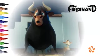 Ferdinand (20th Century FOX) - How to color Ferdinand and Lupe | Color & Kids TV