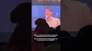 Chen Opening Ment Sad Reality with Fans | 230408 EXO' CLOCK Fan Meeting 엑소 팬미팅 Day 1 in Seoul 💘