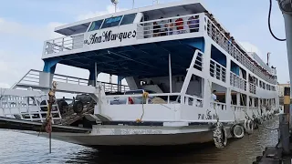 Navio Ana Marques no Terminal Hidroviário de Belém (Macapá a Belém)