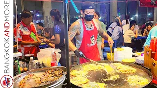 Lots of Amazing STREET FOOD on the Temple Festival in BANGKOK