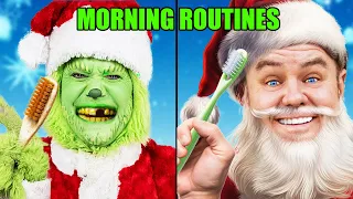 Santa and The Grinch Swap Morning Routines!