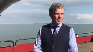 Afscheid op zee per schip vanuit Scheveningen op 2 september 2020