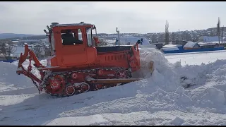 ДТ 75 Снова снег!😊❄❄❄