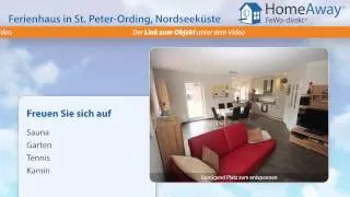 St. Peter-Ording: Sehr gut ausgestattetes Ferienhaus mit Sauna, 2012 fertig - FeWo-direkt.de Video