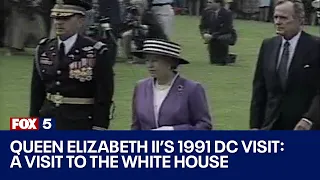 Remembering Queen Elizabeth II | The Queen visits the White House in 1991 - FOX 5 DC