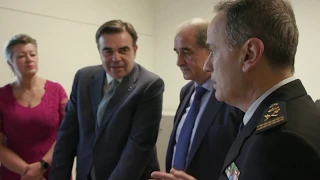 National Police Corps equipment: EU visit in Madrid to Coordination Centre for sea rescue