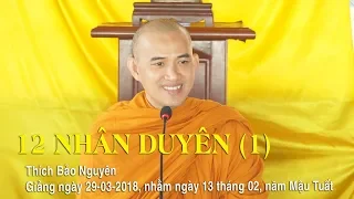 12 NHÂN DUYÊN (1) - Thích Bảo Nguyên