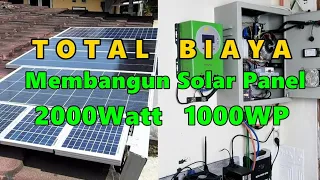 RINCIAN BIAYA MEMBANGUN INSTALASI PLTS SOLAR PANEL DI RUMAH