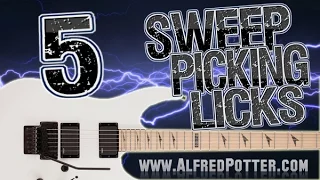 5 Metal Sweep Picking Licks