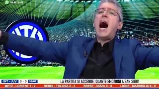 Inter Juventus 1-0 telecronaca Francesco Oppini Michele Borrelli